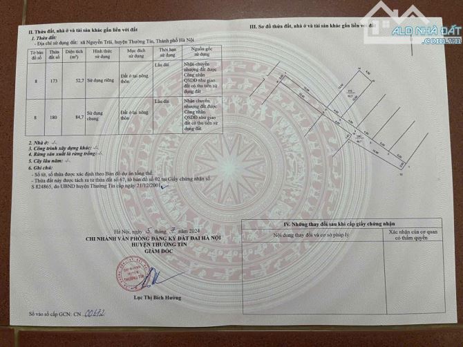 💢52m_Đất Đình Tổ, Nguyễn Trãi,Thường Tín, Hà Nội.  **Diện tích 52.7 m2 **mt vs ms: 4.3m,
