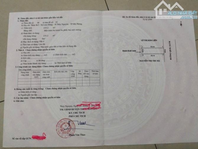 Chính chủ gửi bán lô đất tại Vườn Ổi, TDP Sú - Lâm Động - phường Thiên Hương, TP Hải Phòng