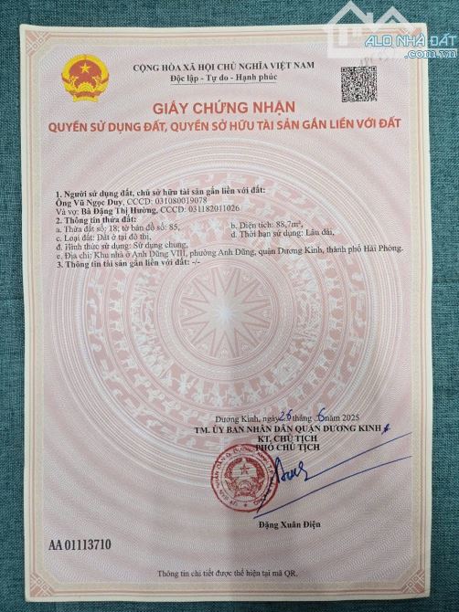 Bán đất Anh Dũng - Dương Kinh - Hải Phòng