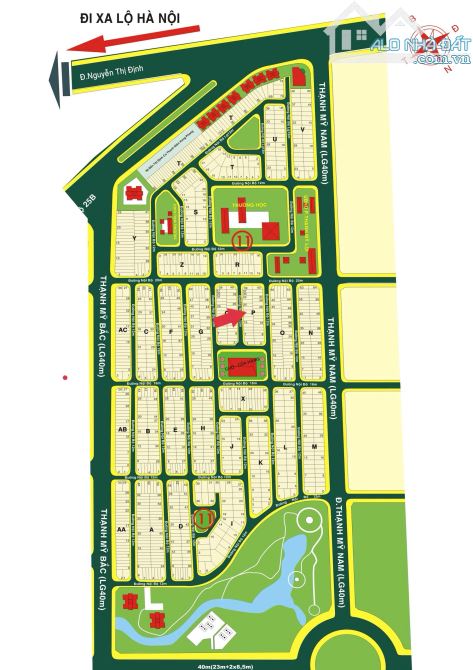 Bán đất kdc Thạnh Mỹ Lợi mặt đường 100 quận 2 cũ gần chợ nền P23 (99.8m2) 13.7 tỷ