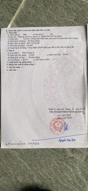 BÁN ĐẤT MẶT TIỀN HẺM 7M – LÊ THỊ RIÊNG, THỚI AN, Q12