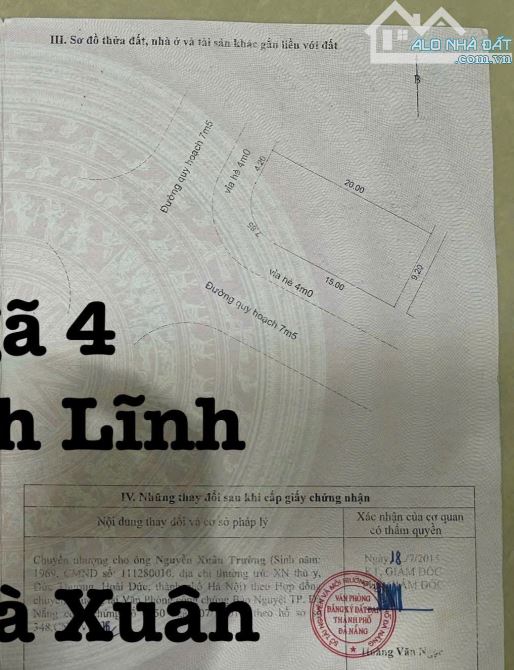 Bán đất 2mt đường  Đậu Quang Lĩnh diện tích 178m2