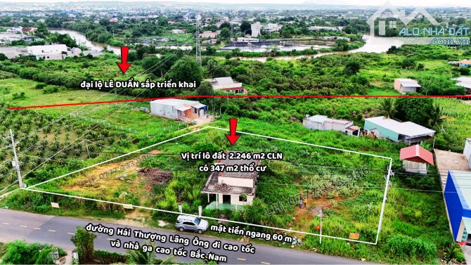 Bán lô đất 2.246 m2 mặt tiền Hải Thượng Lãng Ông giáp Lê Duẩn