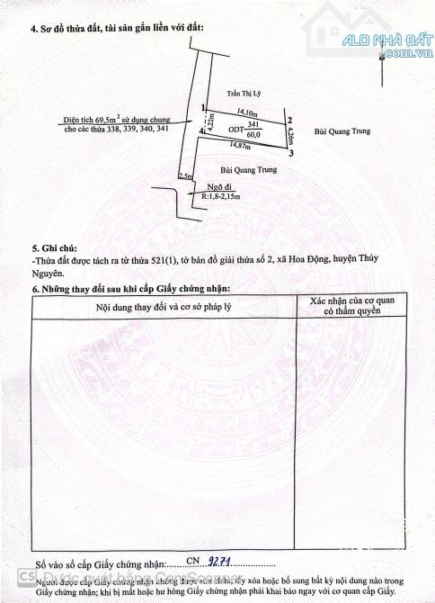 Chào bán lô đất vuông vắn tại Hoa Động - 1