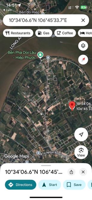Cần vốn bán lô đất đường Doi Lầu, X. An Thới Đông, Cần Giờ - 1