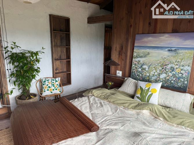 BÁN ĐẤT CÓ NHÀ GỖ SIÊU XINH VIEW THÔNG, SĂN MÂY 1200M2 SR GIÁ CHỈ 3 TỶ - 1