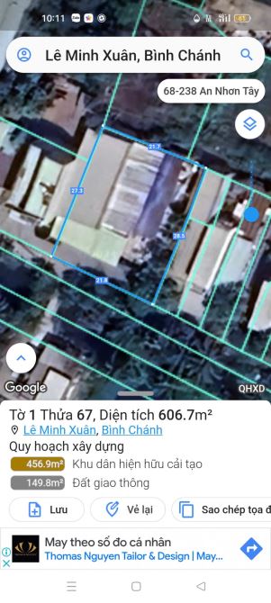 BÌNH CHÁNH, BÁN KHO MT LÔ2 TRẦN VĂN GIÀU, DT 606M2 THỔ CƯ - 1