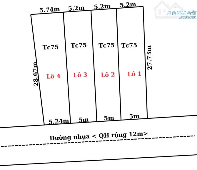 Hàng mới lốc 4 lô phường Tân lập tp bmt vị trí tiền năng - 1