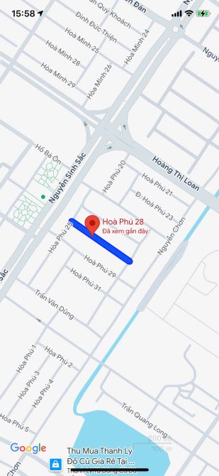 BÁN ĐẤT ĐƯỜNG HOÀ PHÚ 28 - KHU E KIM LONG - GẦN NGUYỄN SINH SẮC- LIÊN CHIỂU - 1