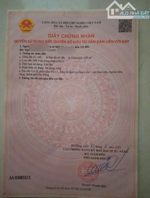 📌📌📌LÀM VIỆC TRỰC TIẾP GIÁ TỐT !!!bán lô đất hòa liên 5 - 1