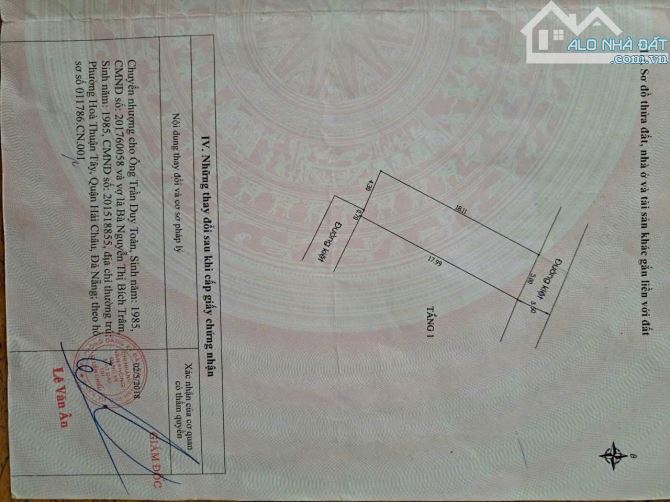 📌📌📌LÀM VIỆC TRỰC TIẾP GIÁ TỐT !!!bán lô đất kiệt 5m kiệt 87 hoàng văn thái - 1