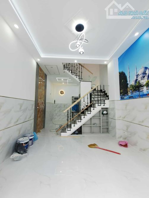 NHÀ 3 TẦNG 40M2 (4X10) XÂY MỚI 100%. HẺM 5M Ô TÔ THÔNG ĐƯỜNG CHIẾN LƯỢC, BTĐA, BÌNH TÂN. - 1