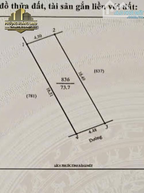 BÁN ĐẤT HƯNG LỘC PHƯỜNG VINH LỘC – NGÕ TRẦN THÁNH TÔNG 73m2 Đông Nam đường 4m - 2