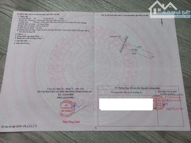 BÁN ĐẤT THỔ 130MV, CHÍNH CHỦ PHƯỜNG 5 TP TÂN AN LONG AN - 3