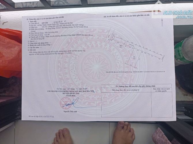 Bán nhà 3,5 tầng mới đẹp tại Đại Thành – Quốc Oai,ô tô đỗ  giá chỉ 3,6 tỷ - 3