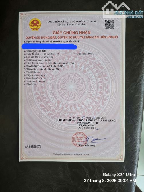 ✅ Bán đất thị trấn Đông Anh - 72m đất cửa hàng mới - Ô tô tránh nhau - 4