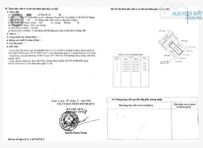 Bán đất kdc Thạnh Mỹ Lợi mặt đường 100 quận 2 cũ gần chợ nền P23 (99.8m2) 13.7 tỷ - 5