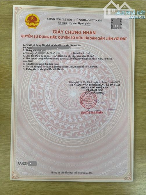Bán đất gần đường Thuận Giao 17 chỉ 50m, p.Thuận Giao, Tp.Thuận An chỉ 2,8 tỷ TL M7408 - 5