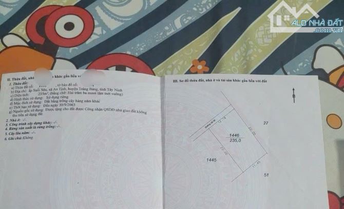 Cần bán nhà vườn ở An Tịnh Trảng Bàng 12x20 ( 235m2 thổ ) 1 tỷ 2 Sổ hồng sang tên ngay - 6