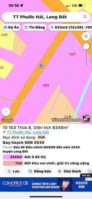 📌📌TT PHƯỚC HẢI- LONG ĐẤT - BRVT - NGAY SÁT TỈNH LỘ 44B  🔺DT: 609m2  (10x61) - 7