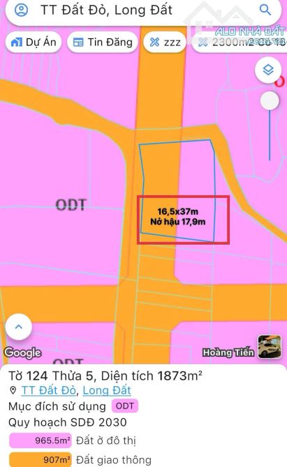 🔺Mặt tiền Lương Thế Vinh gần TL52  Xã Đất Đỏ tp Hồ Chí Minh  👉đi biển Phước Hải 15phút - 7