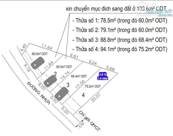 Bán lô đất gần chợ Dĩ An 1, p.Tân Đông Hiệp, Tp.Dĩ An chỉ 3,4 tỷ TL M7239 - 9