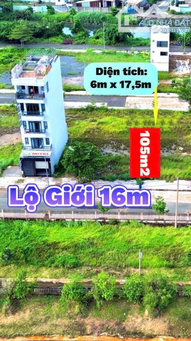 chủ bán gấp lô view hồ ở KDC Tân Đô DT 105m2 (5x21) SHR, full thổ, xây dựng tự do