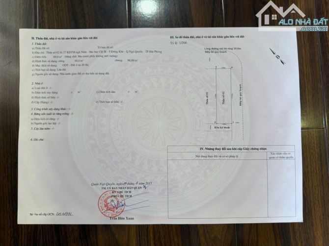 Bán đất đường đôi rộng 30m lô 27 đường Lê Hồng Phong Hải Phòng