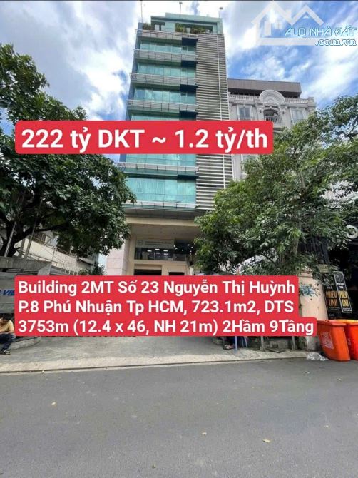 Building Góc 2Mặt Tiền Số 23 Nguyễn Thị Huỳnh, P.8 Phú Nhuận, Tp.HCM