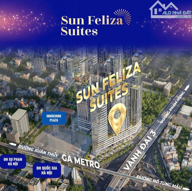 Biệt Thử Trên Không - Sun Feliza Suites - Cầu Giấy - Căn Hộ 3 Ngủ - Đẳng Cấp 6 sao