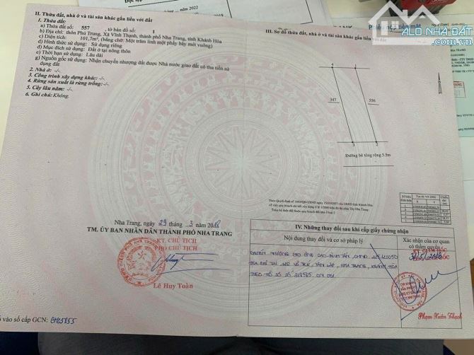 bán 101.7m2 ngang 5.6m hướng ĐN, 2 mặt tiền đường quy đông phú trung vĩnh thạnh