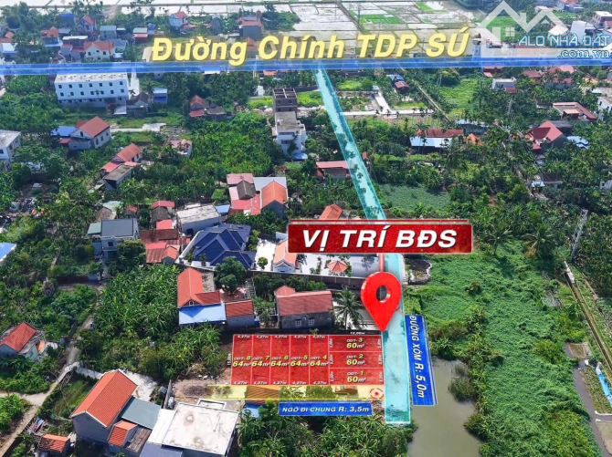Chào bán lô đất Lâm Động  - Thuỷ Nguyên - Hải Phòng oto quay đầu giá 1tỷ2xx
