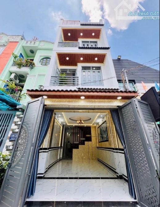 Bán nhà MẶT TIỀN KINH DOANH nhánh LÂM THỊ HỐ Q12 _ hẻm 8m _ 3 tầng. Tặng FULL NỘI THẤT