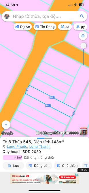 Bán lô đất hàng hiếm nay gần 25c giá mềm đầu tư
