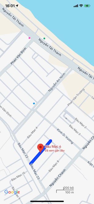 Cần bán gấp lô đất mặt tiền đường Bàu Mạc 6 - Vị trí đẹp gần biển, giá 4 tỷ 8