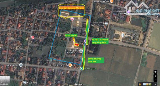 Bán mảnh đất Đấu giá Vip MT 9m giá 2x tr/m sẵn sổ CC luôn