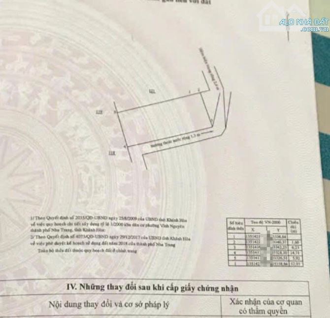Bán đất Hoàng Diệu trung tâm Nha Trang DT đất 88,9m , ngang 6m cách biển 400m giá 3ty850