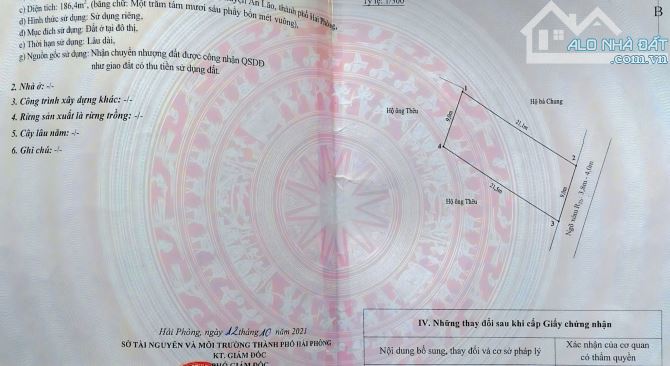 Bán lô đất cực đẹp Trường Sơn, An Lão, Hải Phòng