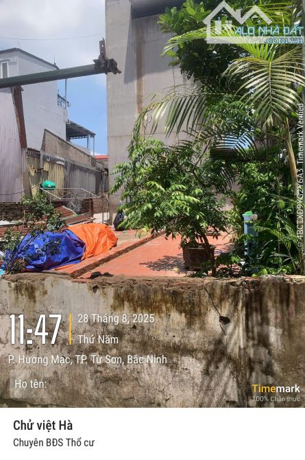 Chính chủ gửi bán 52m2 Kim Thiều, Hương Mạc giá chỉ 1,7 tỷ