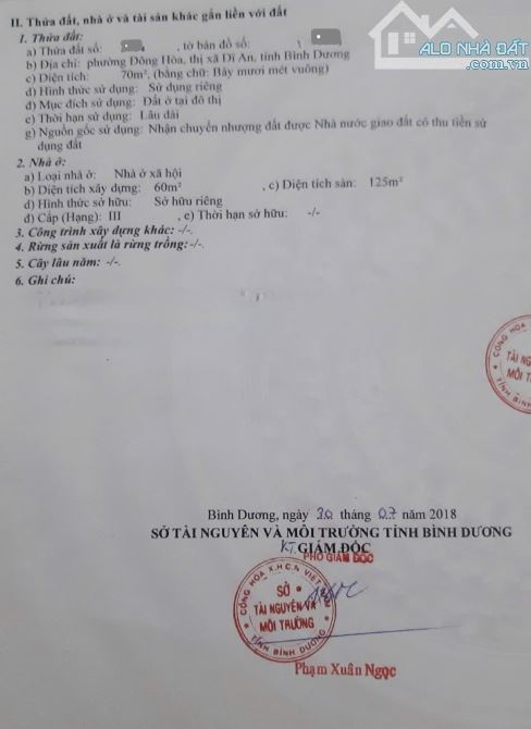 Bán nhà 1 trệt 1 lầu KDC gần BigC Dĩ An p.Đông Hòa Tp.Dĩ An chỉ 4ty650 TL M7430