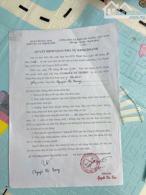 kiot chợ năm tầng , 67m , tam trinh - 1