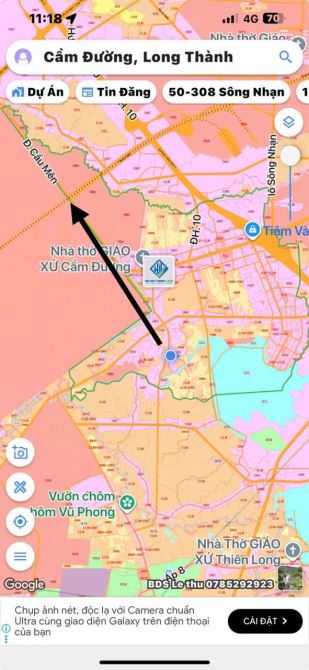 Cực hiếm – Lô đất 1.762m² 2 mặt tiền xã Cẩm Đường, cách sân bay Long Thành chỉ 2,5km - 1