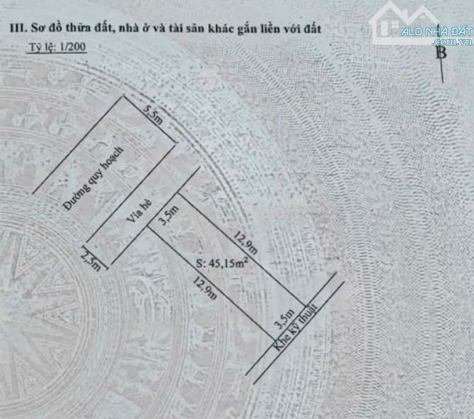 45m2 đất TĐC Đằng Hải 2 tuyến 2 Trần Hoàn - Tây Bắc - Đường 10.5m - 1