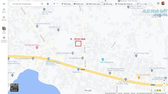 Bán căn góc cấp 4 (10.6x26.6m), hẻm Châu Thới p. Bình An kế trường và chợ - 1