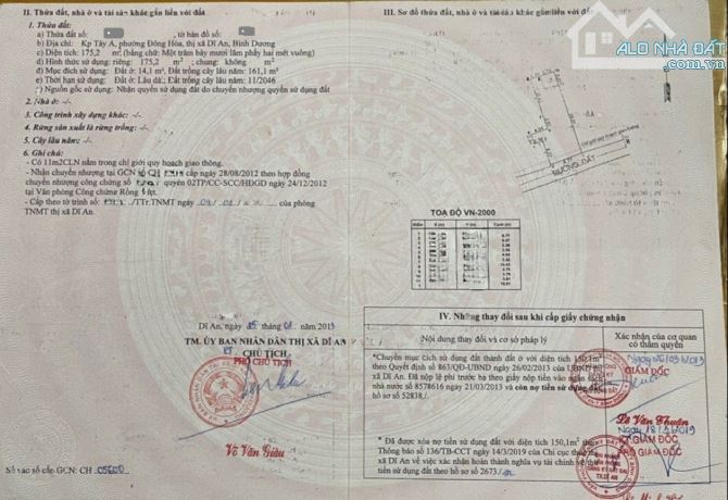 Bán dãy trọ 12x23m, hẻm Đông Minh p.Đông Hòa gần GO Dĩ An, thu 14tr/th - 1