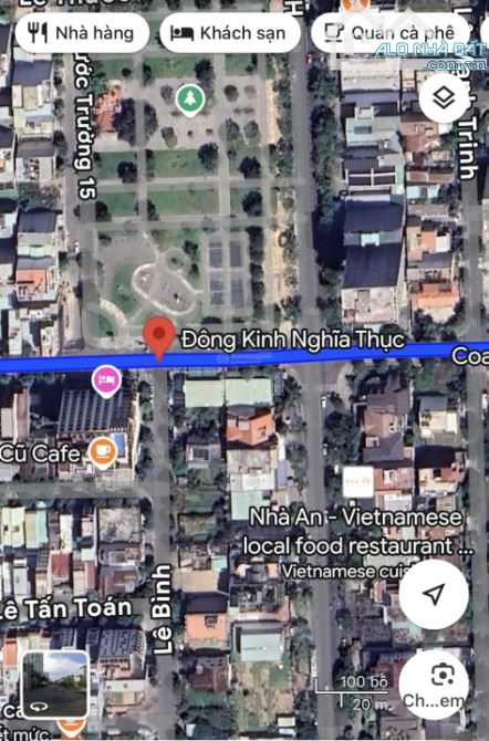 BÁN 3 LÔ LIỀN KỀ MẶT TIỀN ĐÔNG KINH NGHĨA THỤC NGANG 15M DT 285M2, BIỂN MỸ KHÊ. - 1
