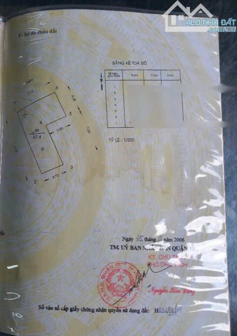 mởi mua nhà hẻm 4m Hồ Thị Kỷ, dtcn 57m2, 2 tầng cũ giá 7,9 tỷ - 1