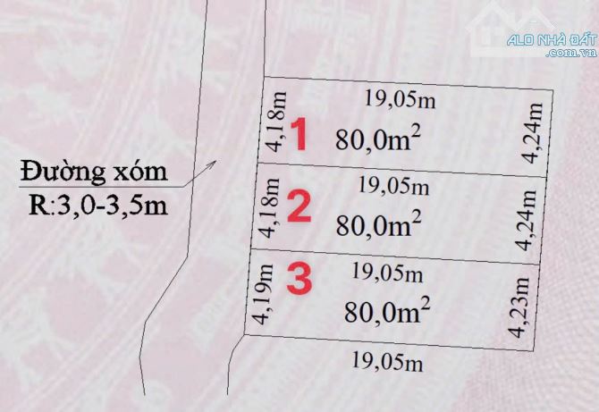 lô 80m2 trục đường thông ngay sát đường 203 Hoa Động - Thuỷ Nguyên giá chỉ nhô 2 tỷ - 1