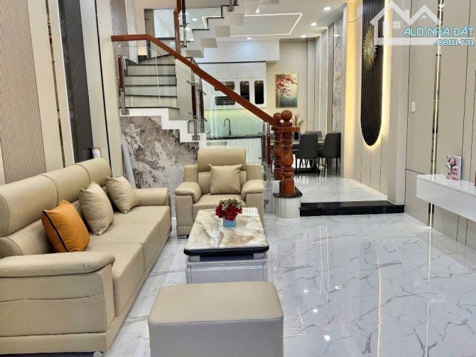Nhà đẹp Gò Vấp-Hẻm ô tô 5M-Khu Phân Lô-Sát MT Phạm Văn Chiêu-P14-52m2-4,2x13-4tầng-4PN,5WC - 1