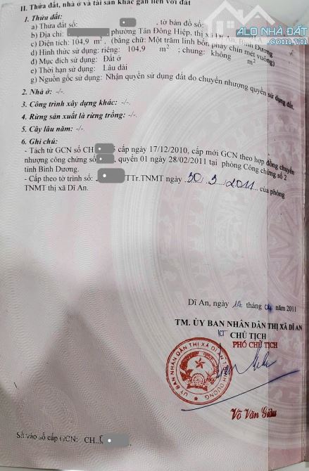 Bán nhà 5x21m gần trung tâm Y Tế Dĩ An 500m, p.Tân Đông Hiệp, Tp.Dĩ An chỉ 4,2 tỷ TL M6397 - 1